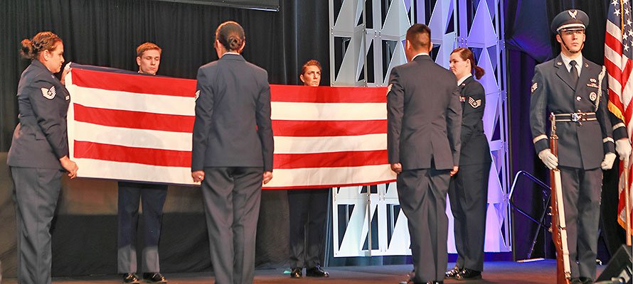 Flag Folding Ceremony