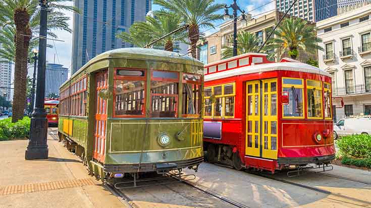 New Orleans streetcars
