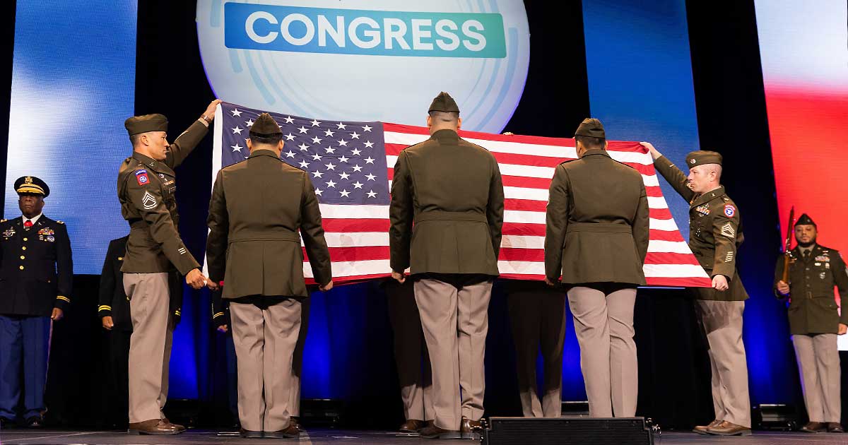 AARC Congress 2025 Flag Folding Ceremony