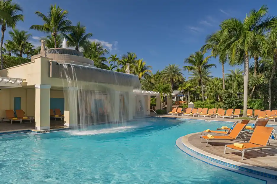 Hyatt Regency Coconut Point Resort and Spa waterfall pool