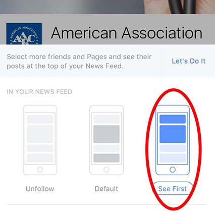 Facebook Mobile Step 2 AARC Facebook Posts