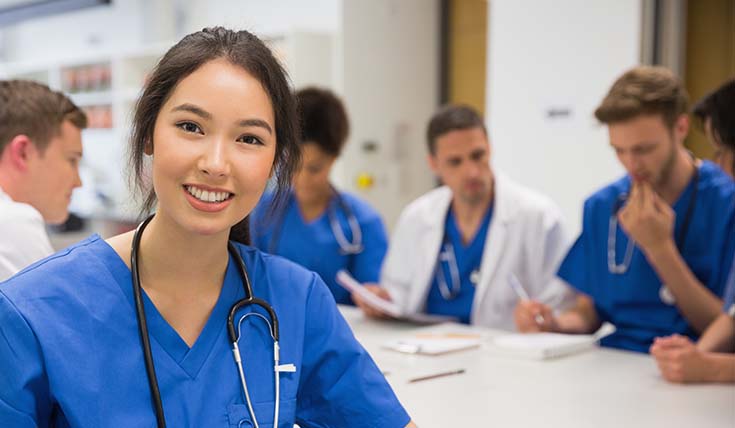 image of respiratory therapist smiling at camera