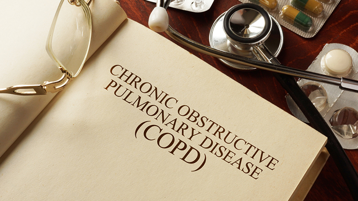 image of book with COPD written on it
