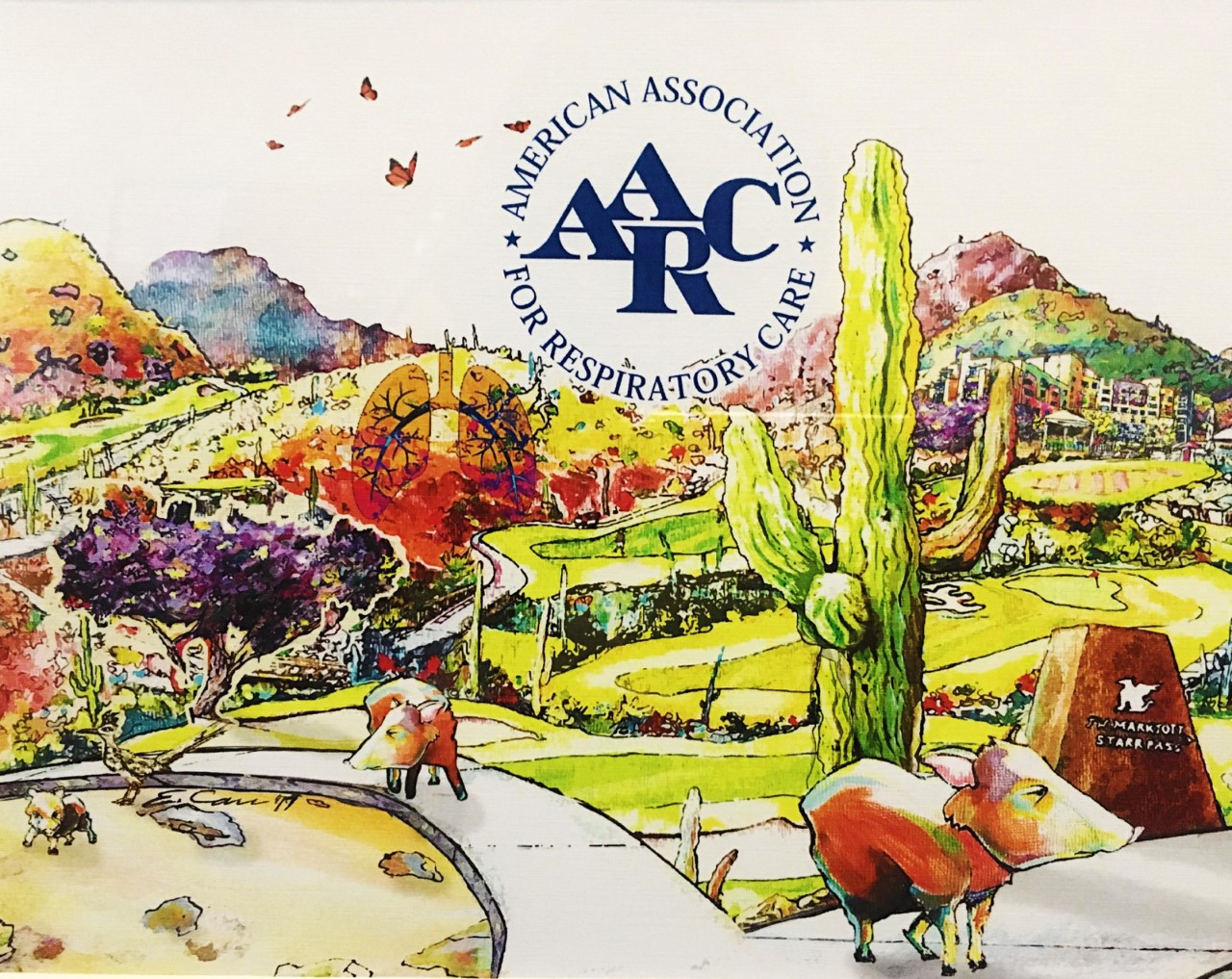 image of artwork presented to AARC by conference hotel