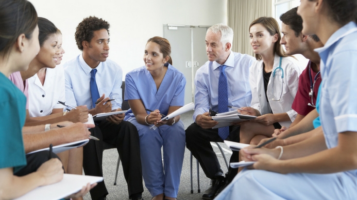 image of group of medical professionals in a disucssion