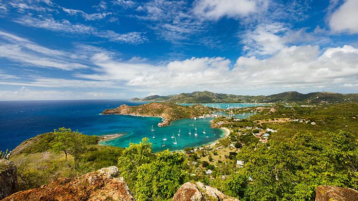 antigua beach view