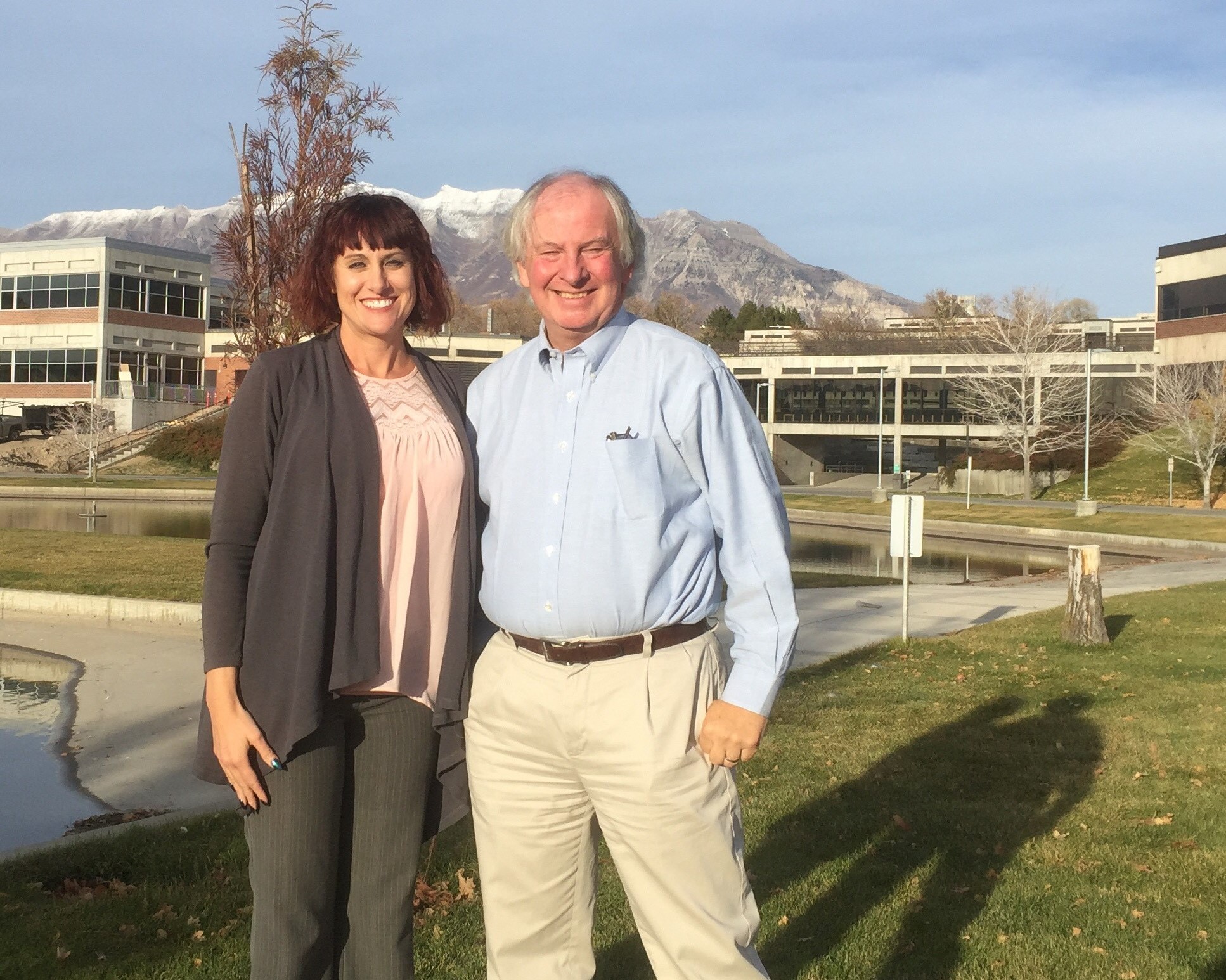Program Director Max Eskelson, right, and his DCE Kelly Rose are launching a new RT bachelor’s degree program at Utah Valley University.
