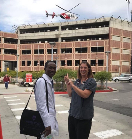 Aidoo at the University of Utah