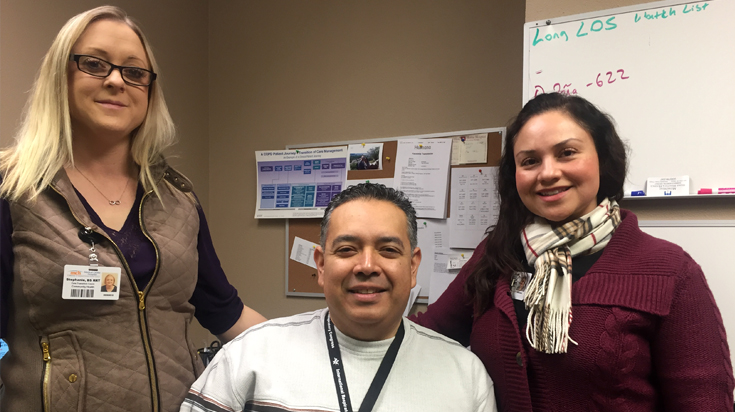 Renato Gallindo, Stephanie Clayton and Martha Hernandez | Care Transition Coordinator