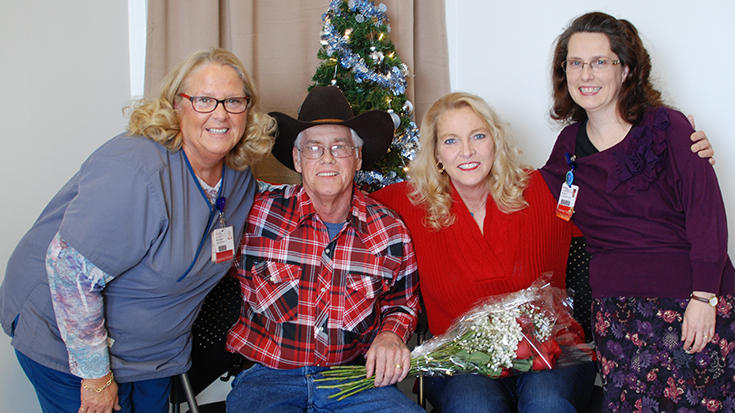 RTs Shelly Asher and Margaret Gill helped Don Smith propose to Krystal Shaffer