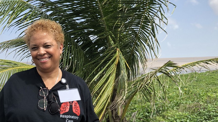 Good Press: Sharon Armstead, EMBA, RRT, along with a group of students from Texas State University, took part in a study abroad program to increase awareness and value for the respiratory care profession in Guyana.