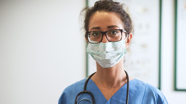 Image of doctor with mask on