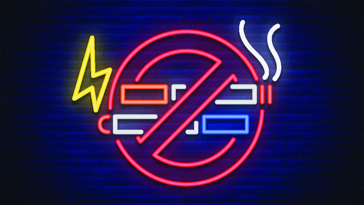 no vaping no smoking sign