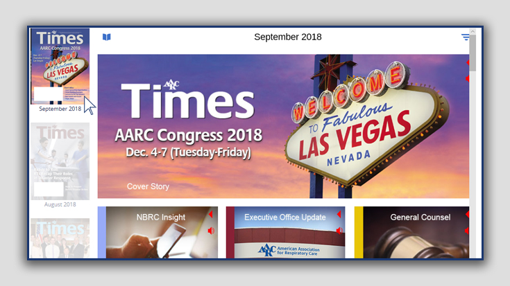 snapshot of AARC Times digital platform