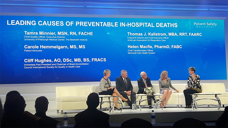 photo of panelists at patient safety movement summit