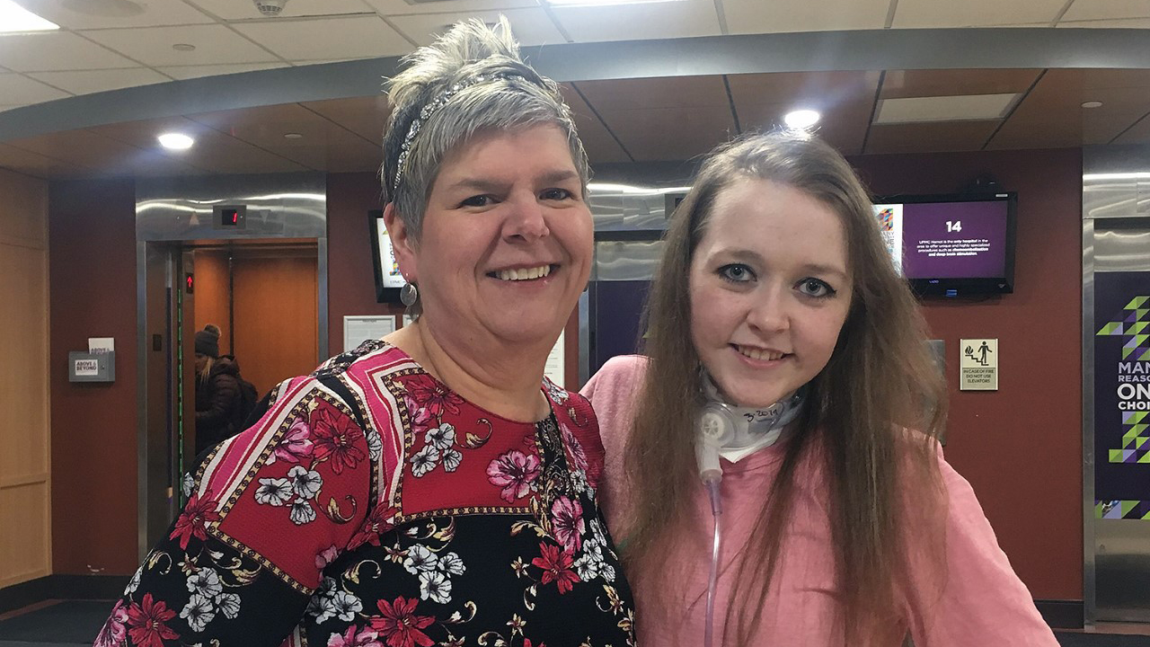 Photo of Kaylene Cartney and her patient Brittany Loomis
