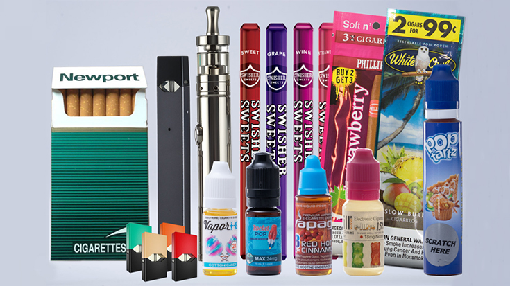 image of various cigarette products