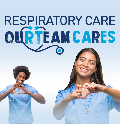 small logo for respiratory care our team cares