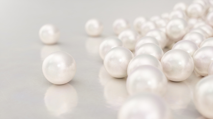 image of loose pearls