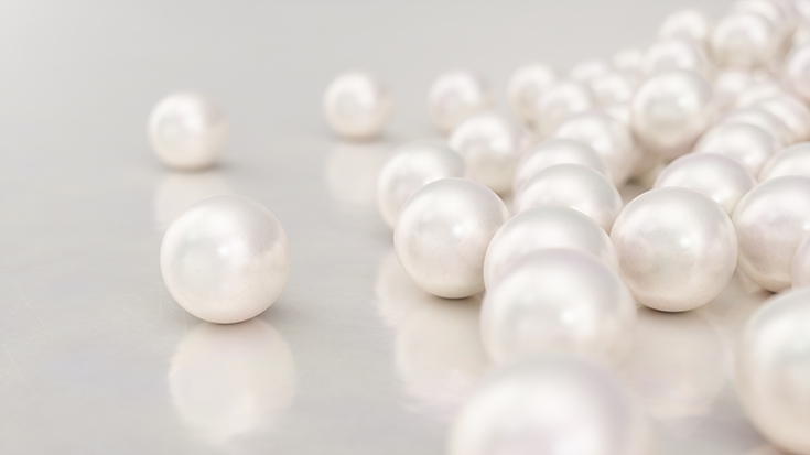 image of loose pearls