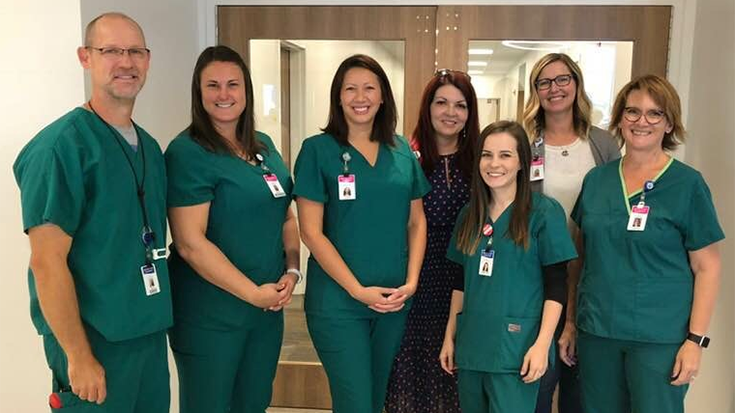 image of Carrie Winberg and her team at Intermountain Health Care in Utah
