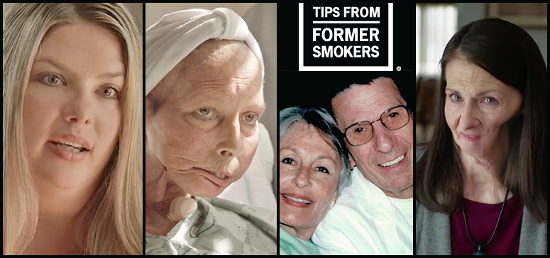 CDC Tips web graphic featuring former smokers