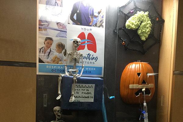 The team at Great Falls College celebrates RC Week in a spooky way.
