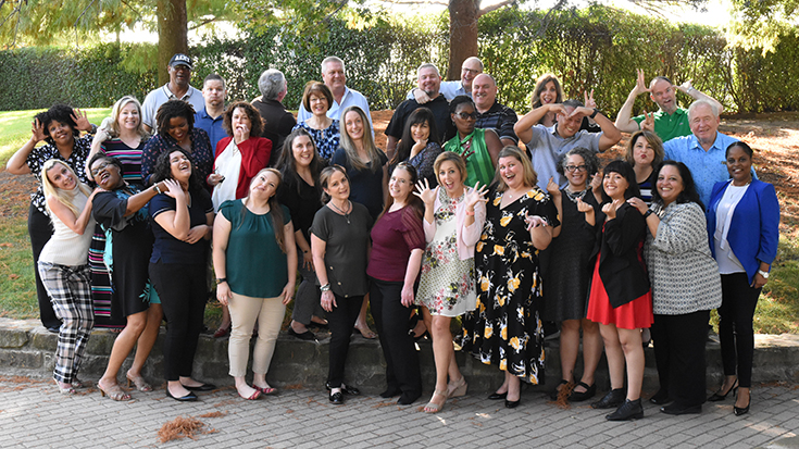 AARC 2019 staff photo--fun style.