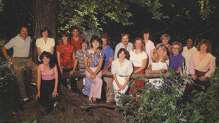 AARC Staff photo back in the earlier days of the Association.