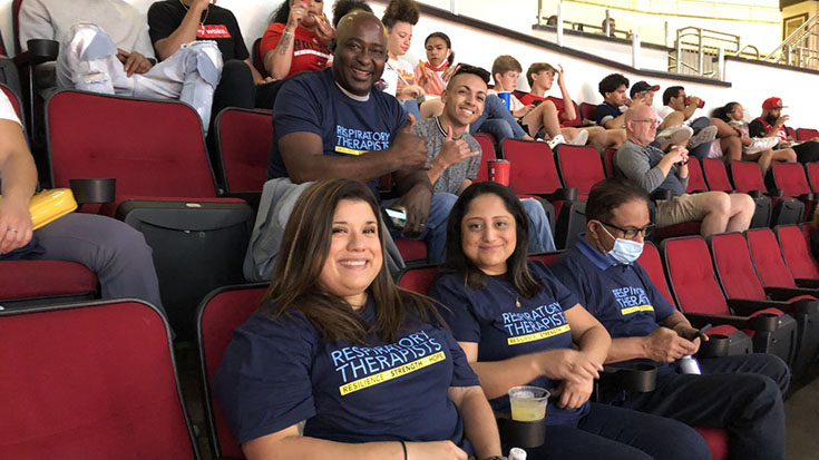 RTs Recognized at the Houston Rockets Game