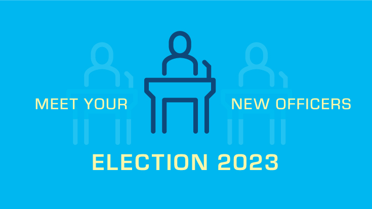 image of meet your officers graphic