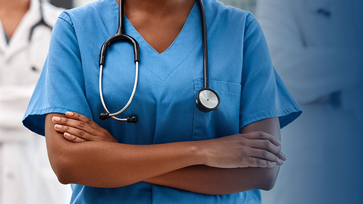 Image of doctors and nurses standing together