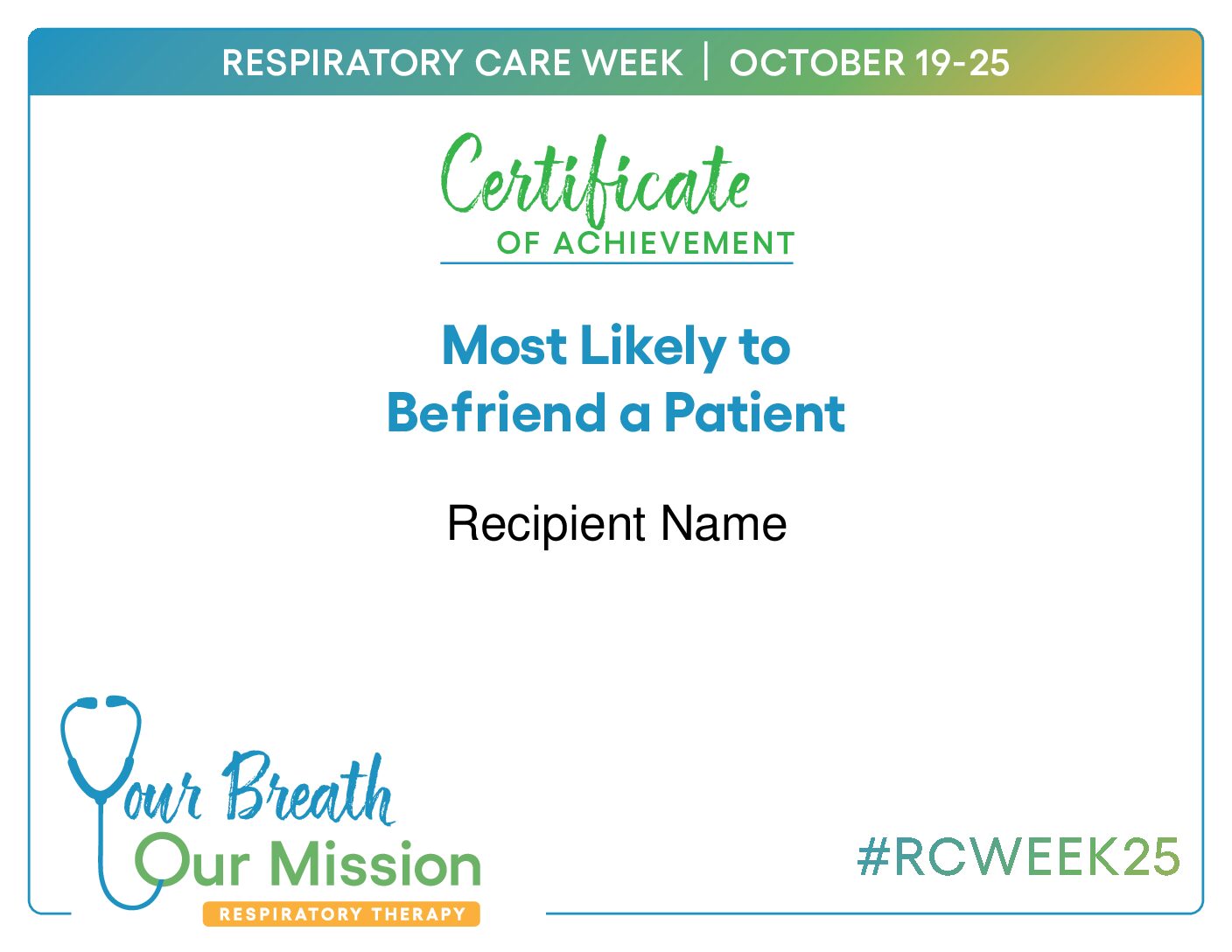 Respiratory Care Week image